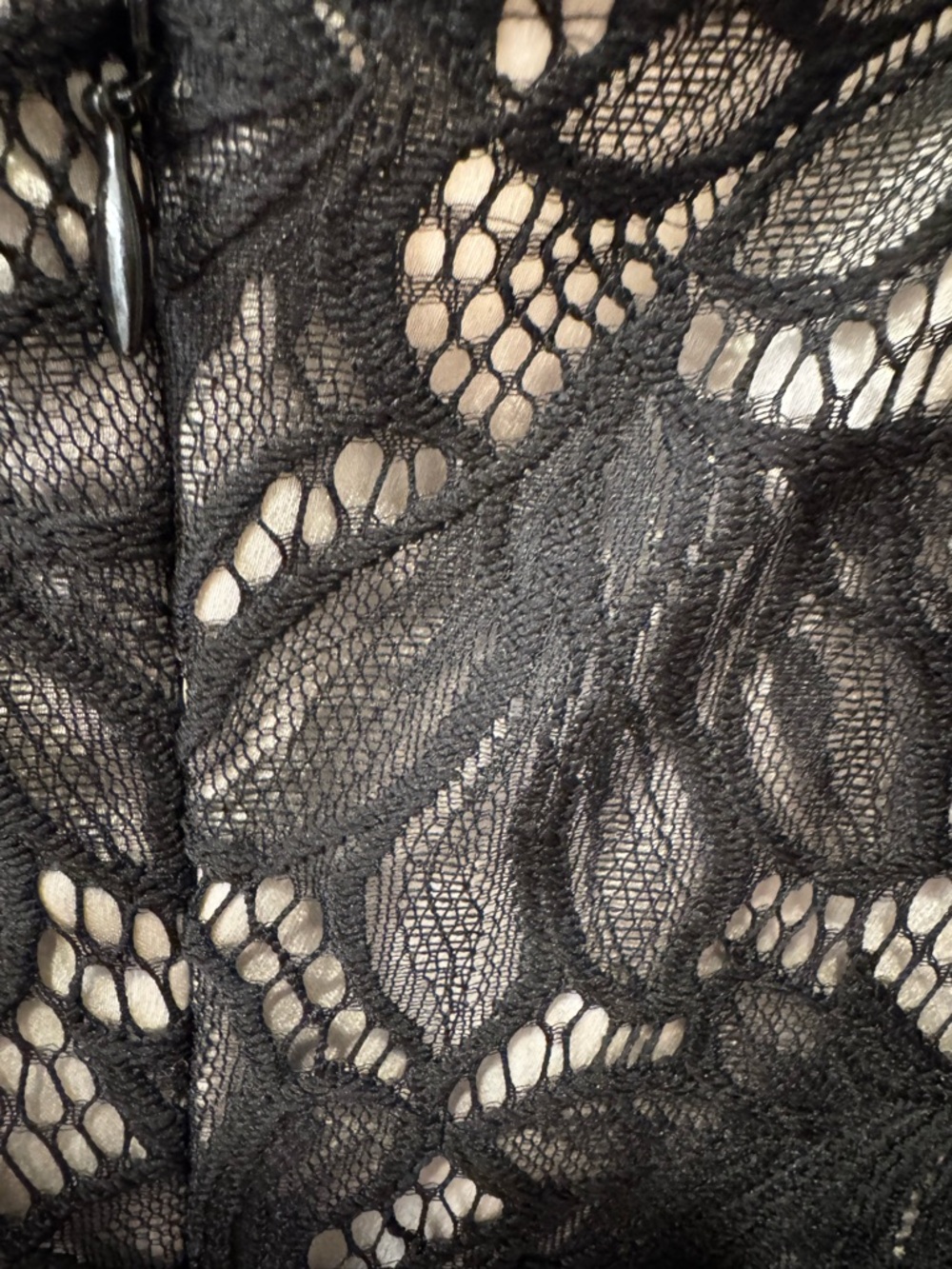 Allsaints Sara Black Lace V-Neck Sheer Midi Dress Sz. 2 - Picture 13 of 16